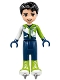 Minifig No: frnd0218  Name: Friends Nate - Dark Blue Trousers, Ski Jacket, Ice Skates