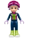 Minifig No: frnd0221 Name: Friends Mia - Dark Blue Trousers, Dark Blue Top, Helmet, Goggles Minifig No: frnd0221 Name: Friends Mia - Dark Blue Trousers, Dark Blue Top, Helmet, Goggles