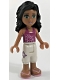 Minifig No: frnd026  Name: Friends Ella, White Cropped Trousers, Magenta Top