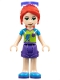 Minifig No: frnd0280 Name: Friends Mia - Dark Purple Shorts, Lime Top, Red Hair, Sunglasses Minifig No: frnd0280 Name: Friends Mia - Dark Purple Shorts, Lime Top, Red Hair, Sunglasses