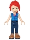 Minifig No: frnd0284 Name: Friends Mia - Dark Blue Trousers, Dark Azure Plaid Shirt, Red Ponytail Minifig No: frnd0284 Name: Friends Mia - Dark Blue Trousers, Dark Azure Plaid Shirt, Red Ponytail