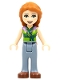 Minifig No: frnd0287  Name: Friends Ann - Sand Blue Trousers, Lime Top with Necklace