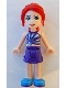 Minifig No: frnd0315 Name: Friends Mia - Dark Purple Shorts, Striped Top Minifig No: frnd0315 Name: Friends Mia - Dark Purple Shorts, Striped Top