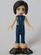 Minifig No: frnd0322  Name: Friends Kacey - Dark Blue and Sand Green Wetsuit, Black Flippers