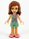 Minifig No: frnd0378 Name: Friends Olivia (Nougat) - Sand Green Skirt, Sand Green Top, Coral Shoes Minifig No: frnd0378 Name: Friends Olivia (Nougat) - Sand Green Skirt, Sand Green Top, Coral Shoes