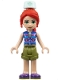 Minifig No: frnd0393 Name: Friends Mia - Olive Green Shorts, Dark Azure and Dark Purple Patterned Sleeveless Jacket with Zipper, Nurse Hat Minifig No: frnd0393 Name: Friends Mia - Olive Green Shorts, Dark Azure and Dark Purple Patterned Sleeveless Jacket with Zipper, Nurse Hat