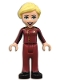 Minifig No: frnd0452  Name: Friends Stephanie - Dark Red Usher Uniform