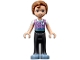 Minifig No: frnd0459  Name: Friends Julian - Black Trousers, Medium Lavender Vest with Medium Azure Trim over White T-Shirt, Sand Blue Shoes