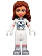 Minifig No: frnd0518  Name: Friends Olivia (Nougat) - White Spacesuit
