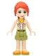 Minifig No: frnd0527 Name: Friends Mia - Olive Green Shorts, Orange Shoes, Tan Vest, Bright Light Orange Scarf Minifig No: frnd0527 Name: Friends Mia - Olive Green Shorts, Orange Shoes, Tan Vest, Bright Light Orange Scarf
