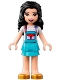 Minifig No: frnd0531 Name: Friends Emma - White Shirt with Apron, Medium Azure Skirt with Gold Shoes Minifig No: frnd0531 Name: Friends Emma - White Shirt with Apron, Medium Azure Skirt with Gold Shoes