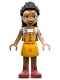 Minifig No: frnd0578  Name: Friends Jordin - Bright Light Orange Jumper, Coral Boots