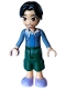 Minifig No: frnd0611  Name: Friends Niko - Sand Blue Jacket, Blue Shirt, Dark Green Cropped Trousers, Lavender Shoes