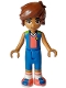 Minifig No: frnd0638  Name: Friends Leo - Blue, Coral, and Lime Sports Uniform