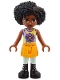 Minifig No: frnd0691 Name: Friends Jamila - Bright Light Yellow and Lavender Sleeveless Shirt, Bright Light Orange Skirt, Black Boots Minifig No: frnd0691 Name: Friends Jamila - Bright Light Yellow and Lavender Sleeveless Shirt, Bright Light Orange Skirt, Black Boots