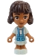 Minifig No: frnd0699  Name: Friends Alba - Micro Doll, Light Aqua Dress