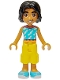 Minifig No: frnd0710 Name: Friends Nabil - Medium Azure Top, Yellow Cropped Trousers Minifig No: frnd0710 Name: Friends Nabil - Medium Azure Top, Yellow Cropped Trousers