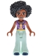 Minifig No: frnd0816 Name: Friends Jamila - Medium Lavender Sleeveless Hoodie, Light Aqua Trousers Bell-Bottoms, Dark Blue Shoes Minifig No: frnd0816 Name: Friends Jamila - Medium Lavender Sleeveless Hoodie, Light Aqua Trousers Bell-Bottoms, Dark Blue Shoes