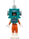 Minifig No: frnd0839 Name: Friends Zac - Dark Turquoise and Orange Robot Costume Minifig No: frnd0839 Name: Friends Zac - Dark Turquoise and Orange Robot Costume