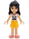 Minifig No: frnd0853 Name: Friends Liann - White Top with Panda, Bright Light Orange Shorts, Coral Shoes Minifig No: frnd0853 Name: Friends Liann - White Top with Panda, Bright Light Orange Shorts, Coral Shoes