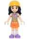 Minifig No: frnd0866 Name: Friends Liann - Lime, Coral and Medium Azure Tank Top, Orange Skirt, Medium Lavender Shoes, Bright Light Orange Helmet Minifig No: frnd0866 Name: Friends Liann - Lime, Coral and Medium Azure Tank Top, Orange Skirt, Medium Lavender Shoes, Bright Light Orange Helmet