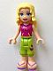 Minifig No: frnd153  Name: Friends Liza - Lime Cropped Trousers, Magenta Top