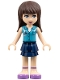 Minifig No: frnd159  Name: Friends Sophie - Dark Blue Skirt, Medium Blue Blouse