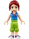 Minifig No: frnd236  Name: Friends Mia, Lime Cropped Trousers, Blue Top