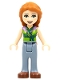 Minifig No: frnd287  Name: Friends Ann, Sand Blue Trousers, Lime Top with Necklace