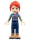 Minifig No: frnd342  Name: Friends Mia - Dark Blue Trousers, Patterned Top