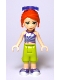 Lot ID: 393278572  Minifig No: frnd367  Name: Friends Mia - Lime Cropped Trousers, Striped Top, Sunglasses