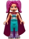 Minifig No: frnd466  Name: Friends Camila - Dark Turquoise Trousers, Dark Purple Boots