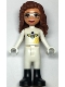 Minifig No: frnd498  Name: Friends Olivia (Nougat) - White Bee Suit and Black Boots