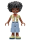 Minifig No: frnd526  Name: Friends Joaquim, Sand Blue Trousers, Tan Vest, Coral Scarf