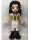 Minifig No: frnd540  Name: Friends Emma - Neon Yellow Safety Vest, White Trousers with Black Boots