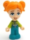 Lot ID: 387481605  Minifig No: frnd666  Name: Friends Ella - Micro Doll, Dark Turquoise and Lime Ski Suit