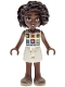 Lego part: Friends Aliya - White Crochet Top, White Skirt, Tan Sandals