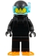 Minifig No: fst054 Name: Diver - Male, Black Wetsuit, Trans-Light Blue Visor, Orange Flippers Minifig No: fst054 Name: Diver - Male, Black Wetsuit, Trans-Light Blue Visor, Orange Flippers