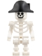 Minifig No: fst055 Name: Skeleton - Standard Skull, Bent Arms Horizontal Grip, Black Bicorne Hat Minifig No: fst055 Name: Skeleton - Standard Skull, Bent Arms Horizontal Grip, Black Bicorne Hat