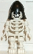 Minifig No: gen009  Name: Skeleton with Standard Skull, Black Neck Protector Helmet