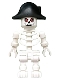 Minifig No: gen026  Name: Skeleton with Fantasy Era Skull, Bicorne Hat