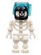 Minifig No: gen031  Name: Skeleton with Standard Skull, Black Aquaraiders II Helmet