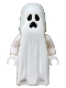 Minifig No: gen046  Name: Ghost with Pointed Top Shroud with 1x2 Plate and 1x2 Brick as Legs