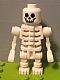 Minifig No: gen066  Name: Skeleton with Standard Skull, Angular Rib Cage, Mechanical Arms