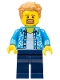 Minifig No: gen105  Name: Lego Store Customer with Hawaiian Shirt