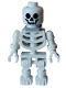 Minifig No: gen174a  Name: Skeleton - Standard Skull, Floppy Arms, Light Bluish Gray Neck Bracket