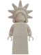 Minifig No: gen197  Name: Lady Liberty (Monochrome)