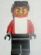 Minifig No: gg008  Name: Snowboarder, Red Shirt, Black Legs, White Vest