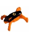 Minifig No: hf008  Name: Hero Factory Jumper 2 (Black Top / Orange Base)