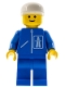Lot ID: 377372344  Minifig No: hgh003  Name: Highway Pattern - Blue Legs, White Cap